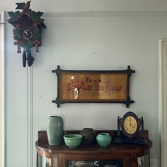 VTG No Place Like Home Embroidered Victorian Frame Needlepoint Oz Inspiration - Picture 16 of 16